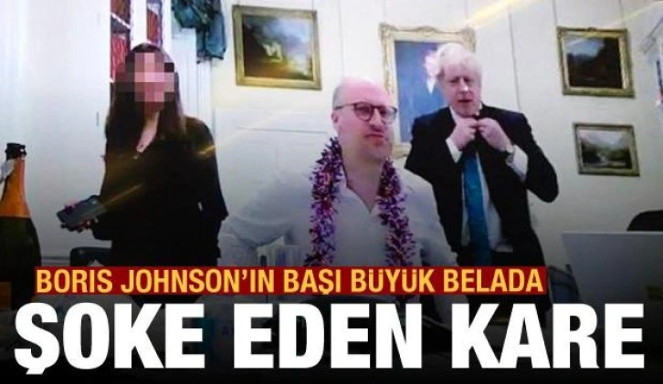 İngiltere karıştı: Boris Johnson'ın No:10'daki şok görüntüsü basına sızdırıldı