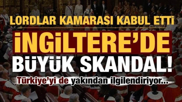 İngiltere'de skandal yasa tasarısı kabul edildi!