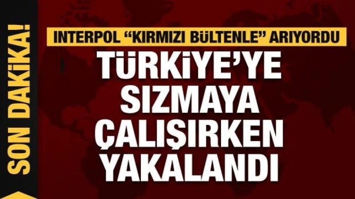 İnterpol “kırmızı bültenle” arıyordu, Mehmetçik Türkiye'ye sızmaya çalışırken yakal