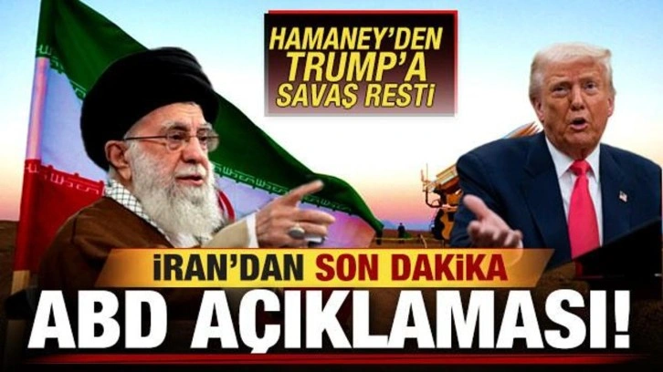 İran'dan son dakika ABD açıklaması! Hamaney'den Trump'a resti çekti