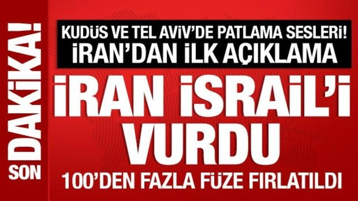 İran, İsrail'i 100'ün üzerinde balistik füze ile vurdu