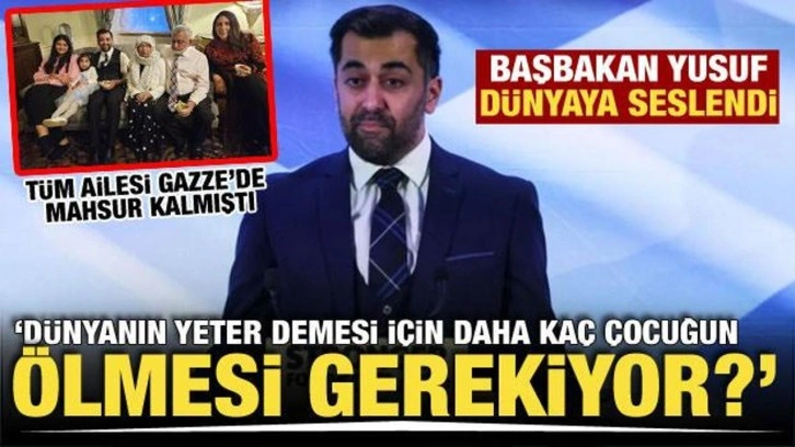 İskoçya Başbakanı Yusuf: 