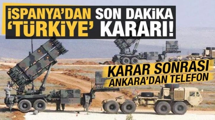 İspanya'dan son dakika 'Türkiye' kararı!