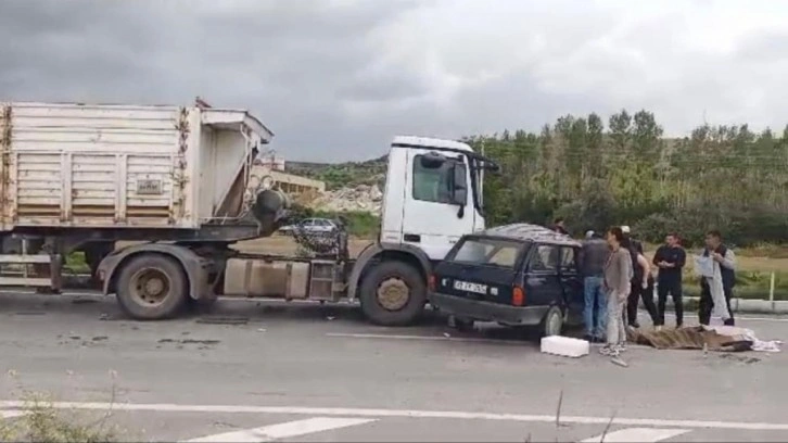 Isparta'da tır ile otomobil çarpıştı: 1 ölü