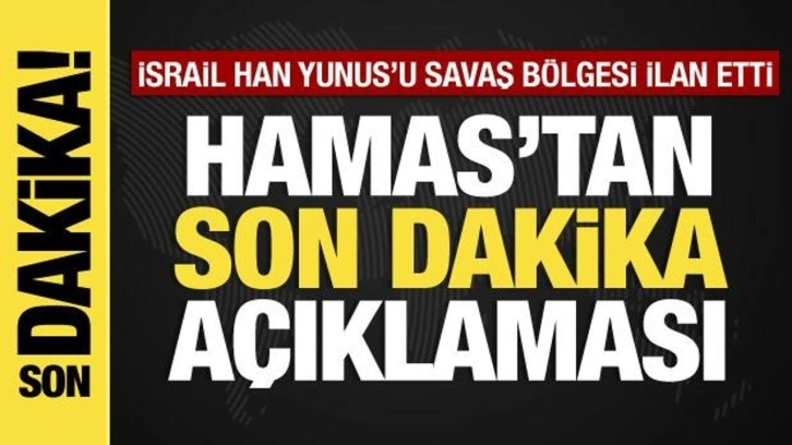 İsrail-Filistin savaşı: Hamas'tan son dakika açıklaması