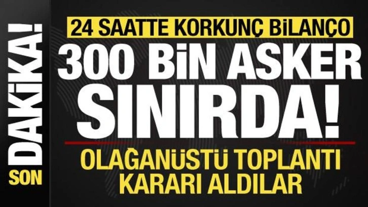 İsrail-Filistin savaşı son durum: 24 saatte korkunç bilanço, 300 bin asker sınırda...