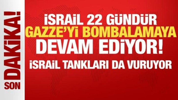 İsrail ordusu, bu akşam da Gazze'ye şiddetli saldırılar düzenliyor