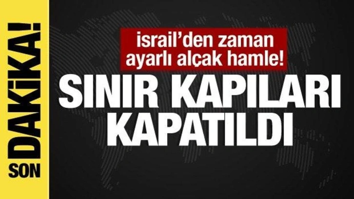 İsrail sınır kapılarını kapattı: 3 bin yardım tırı dışarıda kaldı