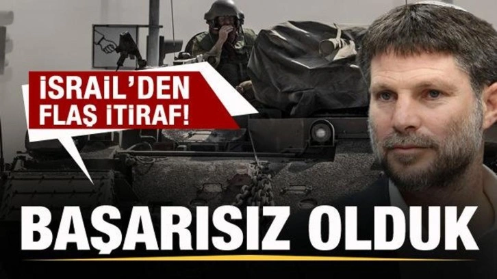 İsrail'den flaş itiraf: Başarısız olduk