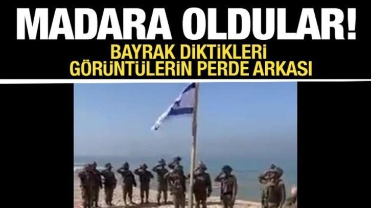 İsrail'in bayrak diktiği görüntülerdeki gerçek ortaya çıktı: Dünyaya rezil oldular