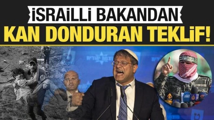 İsrailli aşırı sağcı bakandan skandal 