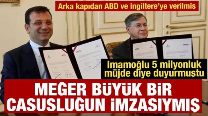 İstanbul'da büyük casusluk iddiası: İmamoğlu'nun müjde dediği projeden büyük skandal çıktı