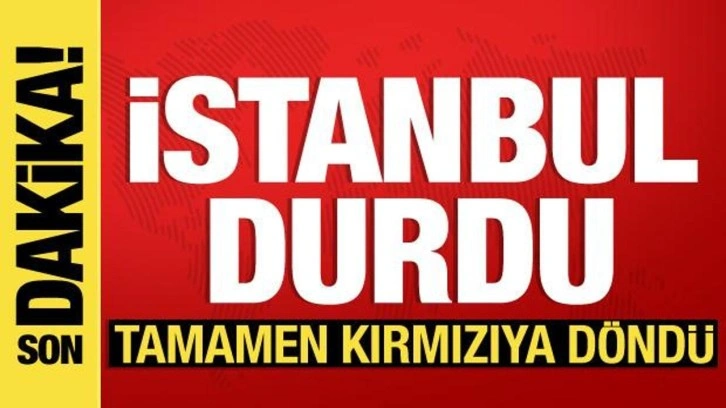 İstanbul durdu: Yağmurla beraber trafik yoğunluğu yüzde 90'a ulaştı