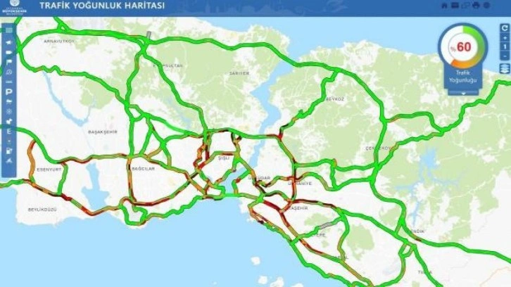 İstanbul haftanın ilk iş gününe yoğun trafikle başladı