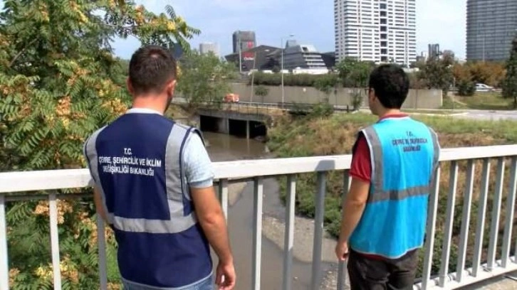 İstanbul'da Ayamama Deresi'ndeki kirli suyla ilgili inceleme yapıldı