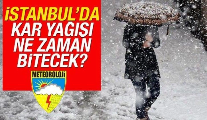 İstanbul’da kar yağışı ne zaman bitecek? MGM duyurdu! O tarihe kadar…