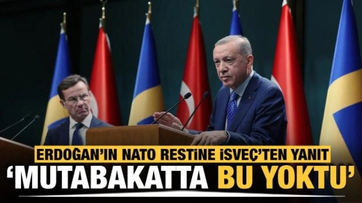 İsveç'ten Erdoğan'a yanıt: NATO mutabakatında din konusu yok