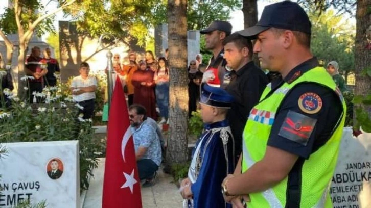 Jandarma şehit arkadaşlarının emanetine böyle sahip çıktı