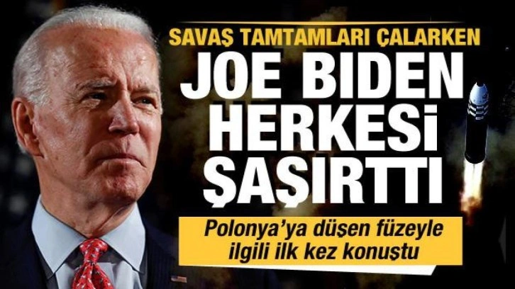 Joe Biden Polonya’ya düşen füzeyle ilgili ilk kez konuştu: Rusya olasılığı düşük