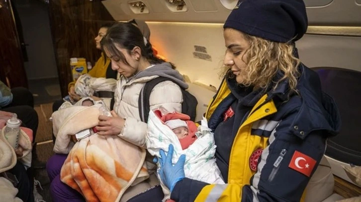 Kahramanmaraş'taki depremzede 16 bebek, Ankara'ya getirilerek koruma altına alındı