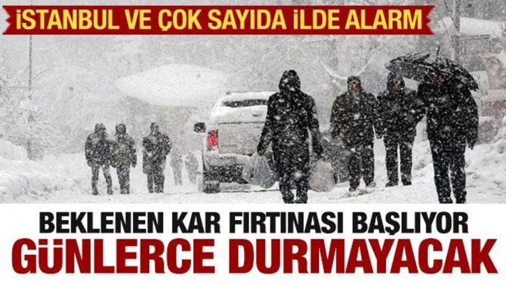 Kar yağışı başlıyor! Günlerce durmayacak! 40 santimi geçecek