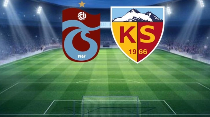 Karadeniz'de sahne liderin! Trabzonspor-Kayserispor maçı başladı