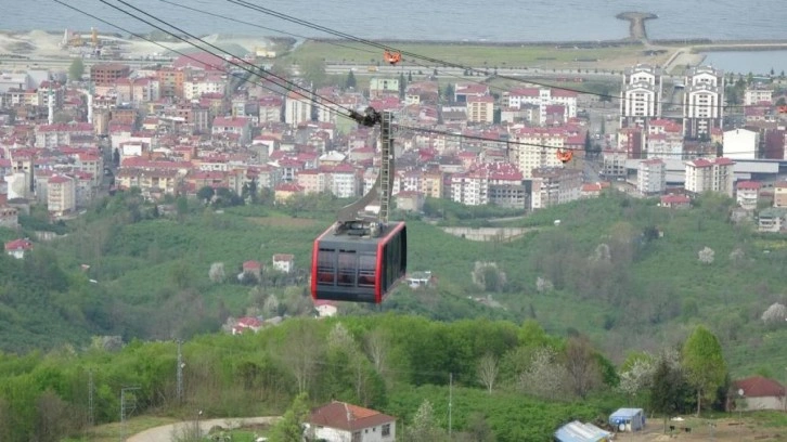 Karadeniz'in en uzun teleferik tesisi Trabzon'da yeniden hizmette