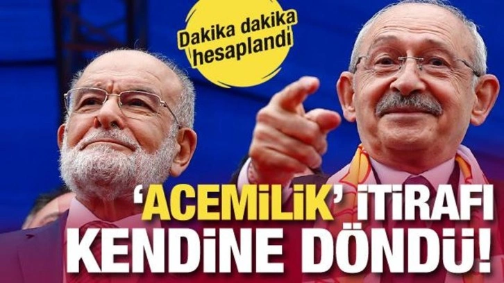 Karamollaoğlu'nun 'acemilik' itirafı kendine döndü!Mitingde Kılıçdaroğlu'ndan...