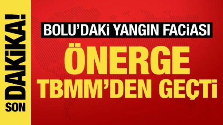 Kartalkaya'daki yangın faciası! TBMM'de komisyon kuruldu