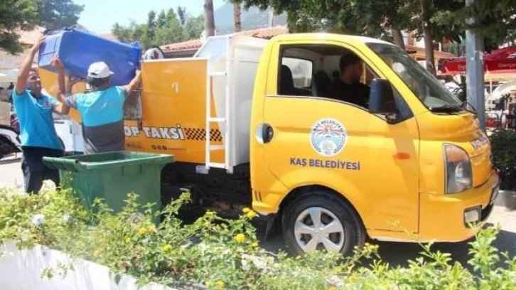 Kaş’ta “çöp taksi” hizmete başladı