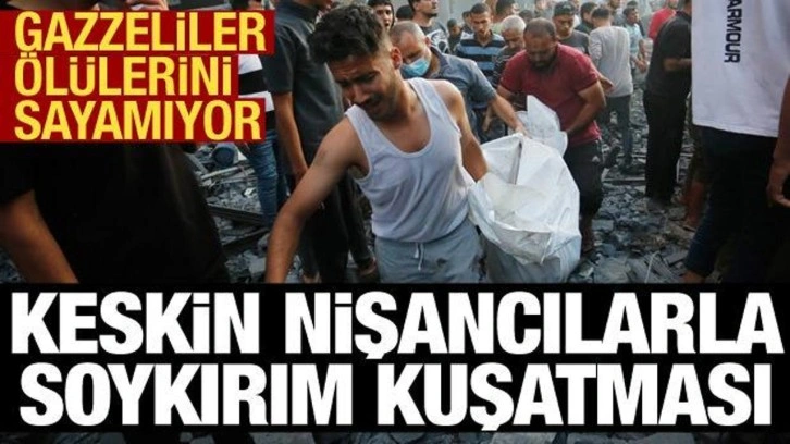 Katliamcı İsrail'den keskin nişancılarla soykırım kuşatması