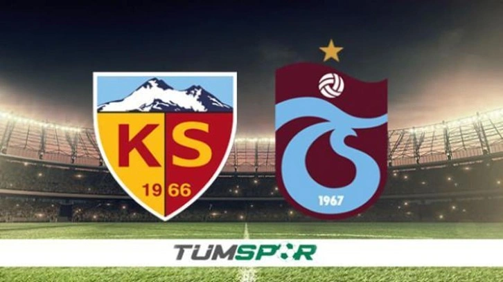 Kayserispor Trabzonspor maçı saat kaçta, hangi kanalda? Kayseri-TS muhtemel 11