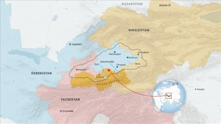 Kırgızistan-Tacikistan sınırı değişti