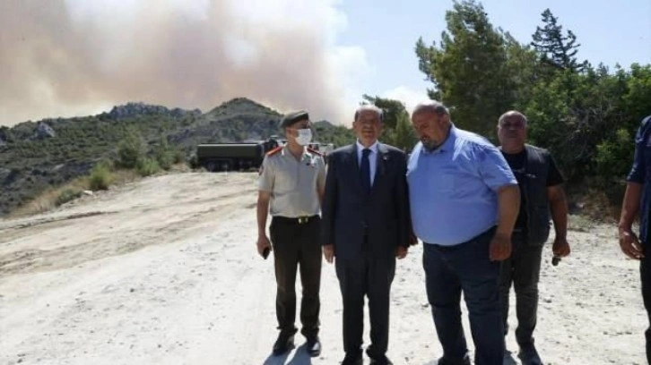 KKTC'deki orman yangını için Rum Kesimi'nden destek