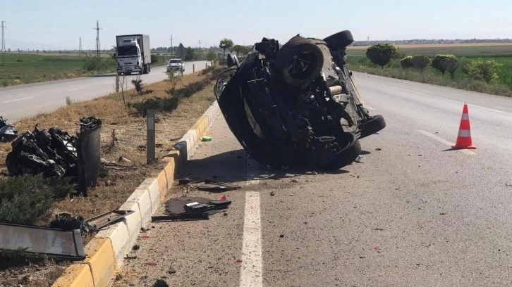 Kontrolden çıkan araç takla attı: 3 kişi yaralandı