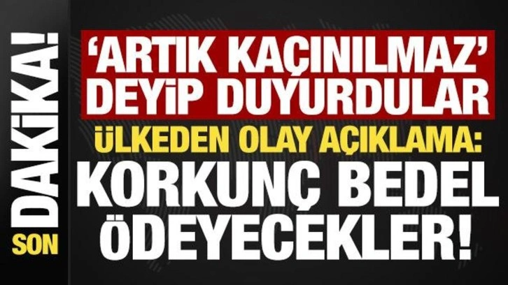 Kuzey Kore'den olay açıklama: Artık kaçınılmaz, korkunç bedel ödeyecekler!