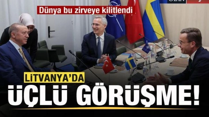 Litvanya'da 3'lü görüşme! Dünya bu zirveye kilitlendi