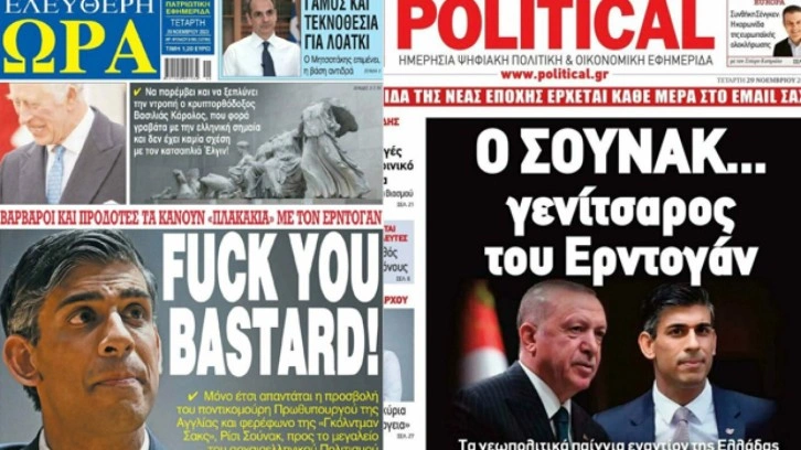 Londra-Atina arasında kriz: Yunan basını, İngiltere Başbakanı'na küfretti