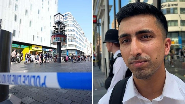 Londra'daki bıçaklı saldırganı Abdullah isimli çalışan engelledi!