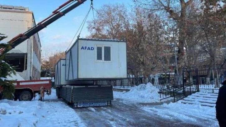 Malatya'da kamu kurumları konteynerde hizmet verecek