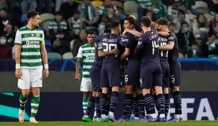 Manchester City, Sporting'e gol olup yağdı!