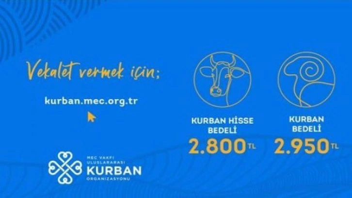 MEC Vakfı'ndan ihtiyaç sahiplerine yönelik kurban organizasyonu