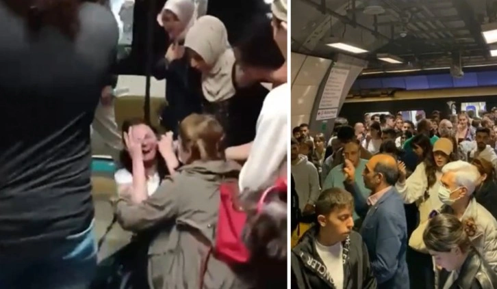 Mecidiyeköy metrosunda korkunç anlar: Raylara düştü!