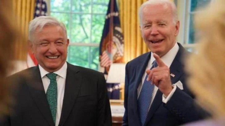 Meksika Devlet Başkanı Obrador ile ABD Başkanı Biden bir araya geldi