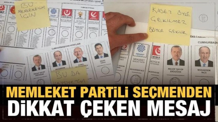 Memleket Partili seçmenden 'kaset' tepkisi!