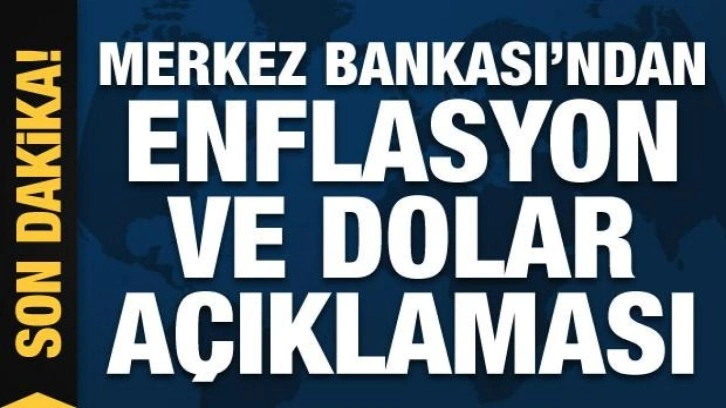 Merkez Bankası yıl sonu enflasyon ve dolar kuru tahminlerini açıkladı