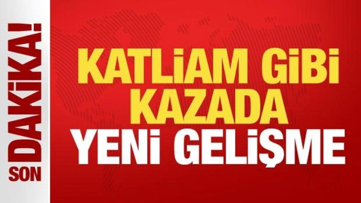 Mersin'deki katliam gibi kazada yeni gelişme!