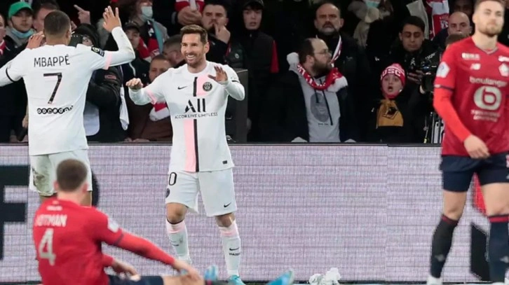 Messi, 'Bizim Çocuklar'ı perişan etti! PSG, deplasmanda Lille'i dağıttı