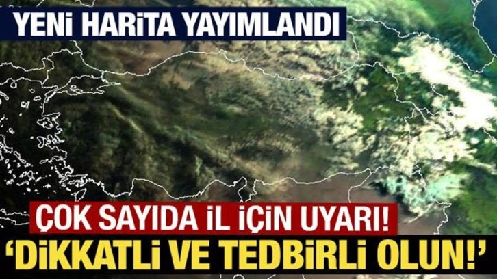 Meteoroloji'den çok sayıda il için gök gürültülü sağanak uyarısı