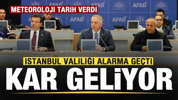 Meteoroloji tarih verdi! İstanbul'a kar geliyor! Valilik alarma geçti